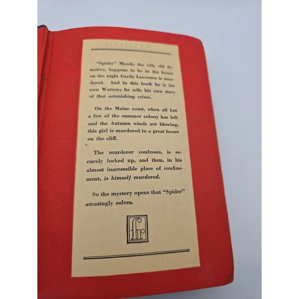 HTF_The Wailing Rock Murders_Clifford‎ Orr_Hardcover_1932_1st Edition_Good